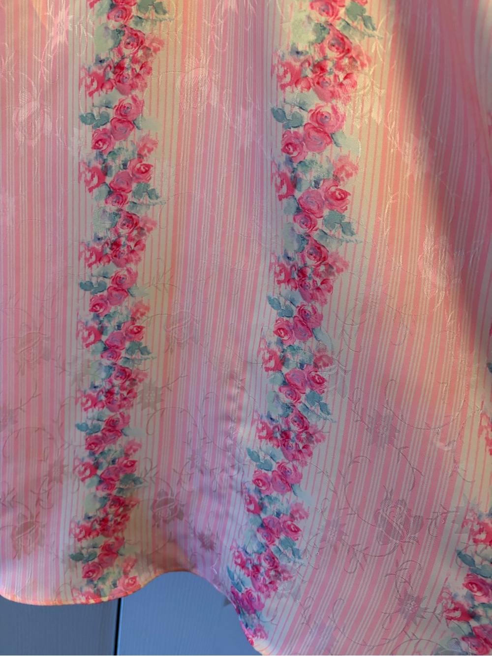 Loveshackfancy Etrune Floral Pink Lace Trim Mini Dress 6 - Picture 4 of 7